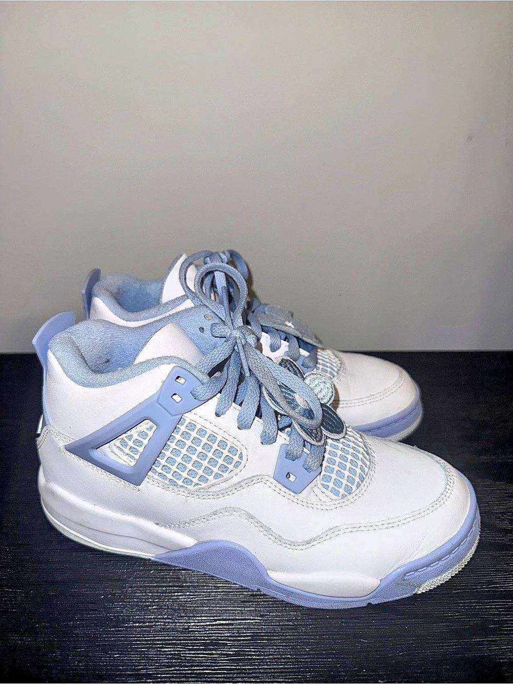 Jordan Air Jordan 4 Retro TD 'Forget Me Not' Sneakers White & Blue